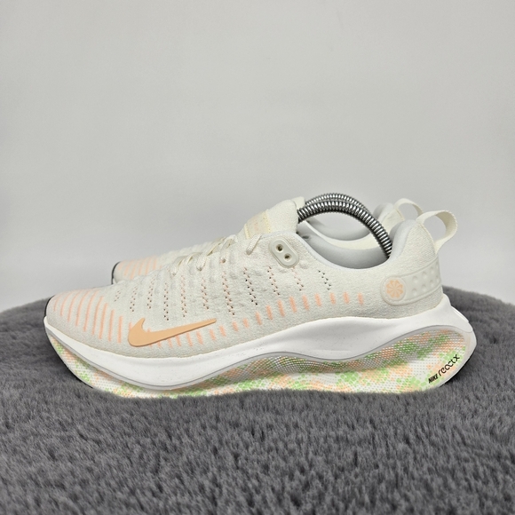 Nike ReactX Infinity Run 4 Sail Crimson Tint Women's Running Shoes Size 10 - Picture 1 of 8